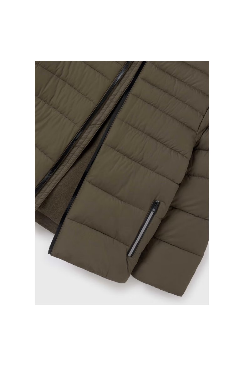 Quilted Coat With Reflective Details, Alternate, color, Grey