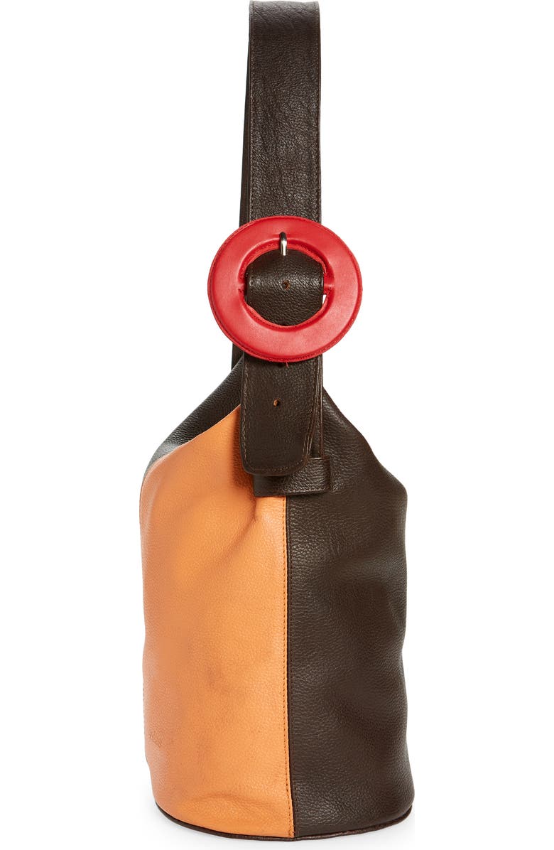 EDAS x Mexico Cynthia Colorblock Leather Bucket Bag, Alternate, color,