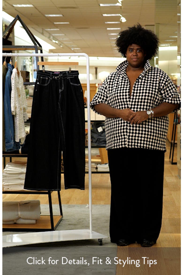 Karah Belted Low Rise Wide Leg Jeans video