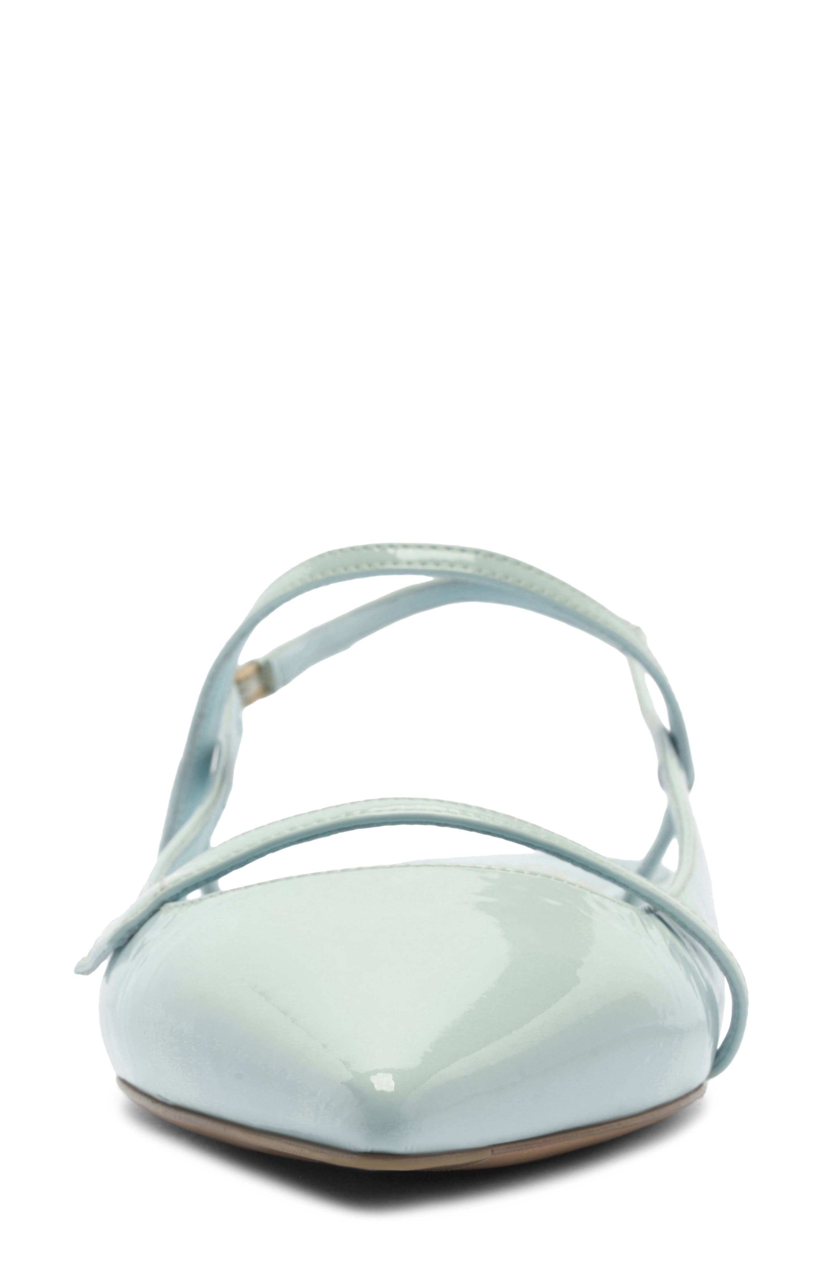 Tita Pointed Toe Slingback Flat, Alternate, color, DUST BLUE
