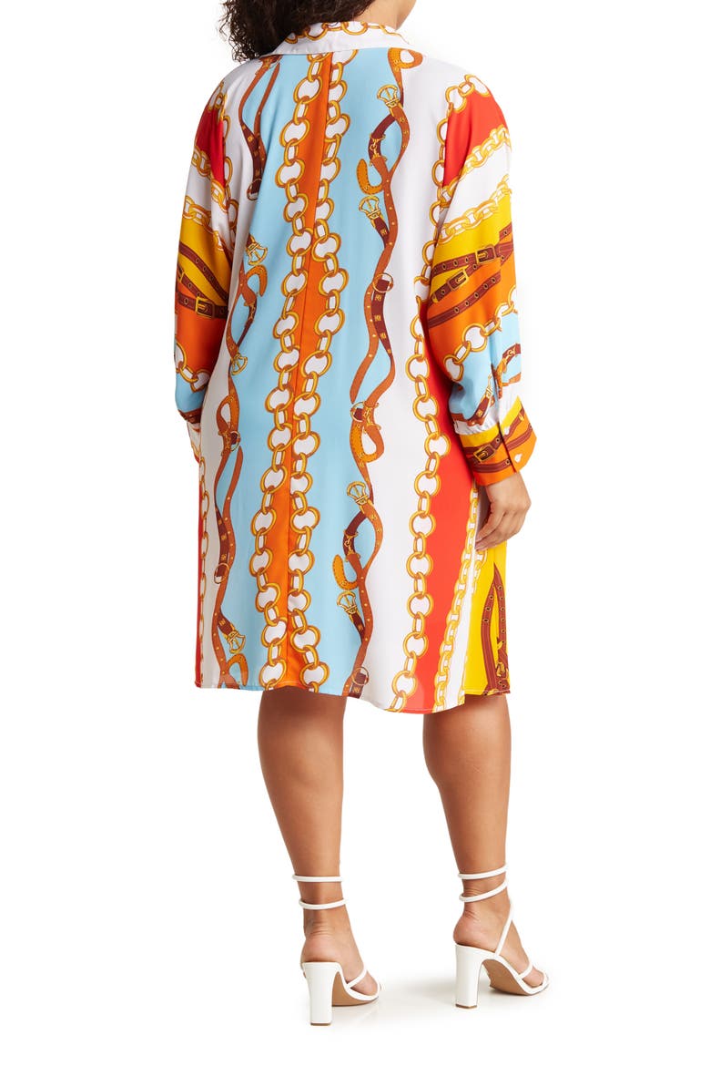 Brooklyn III Long Sleeve Shirtdress, Alternate, color, BEACH HOUSE NEW WAVE
