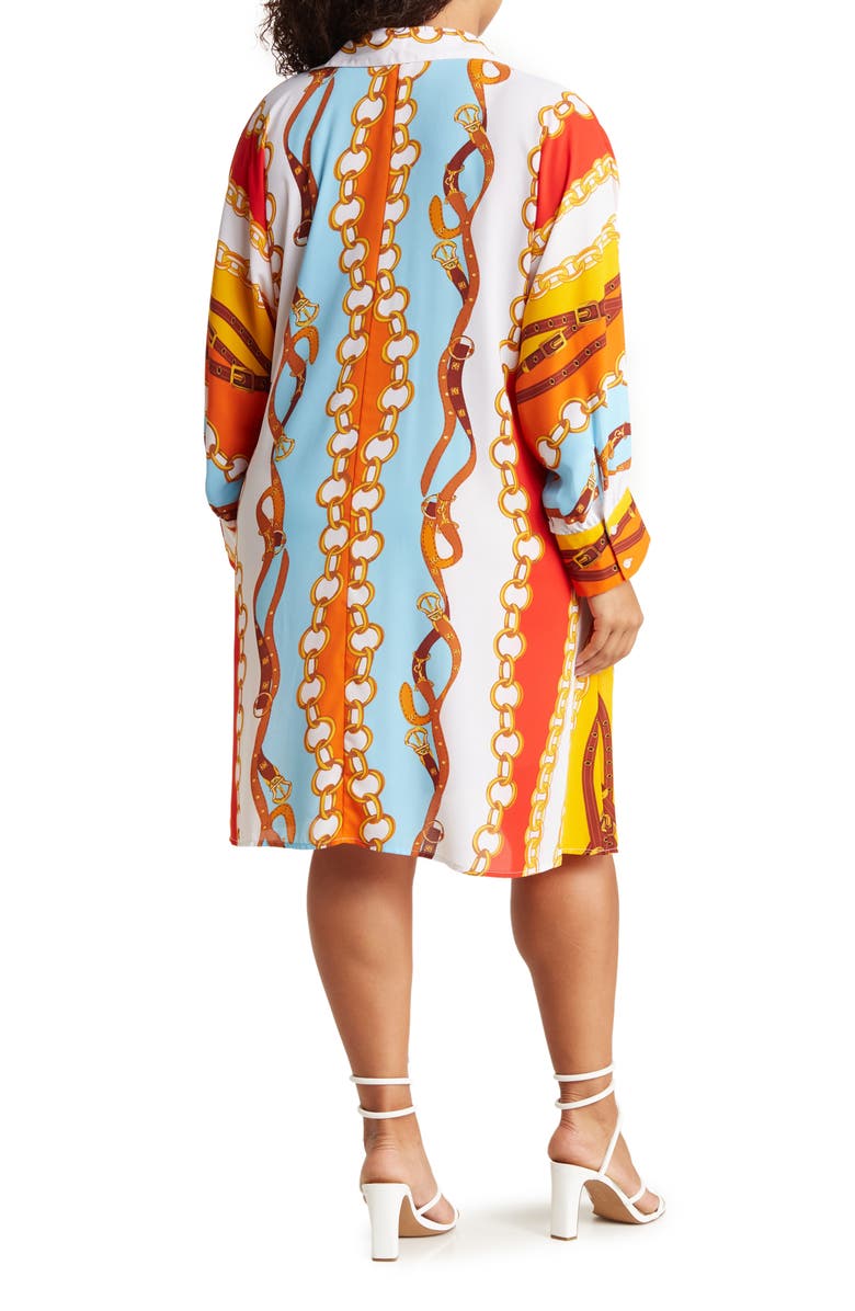 BY DESIGN Brooklyn III Long Sleeve Shirtdress, Alternate, color, Beach House