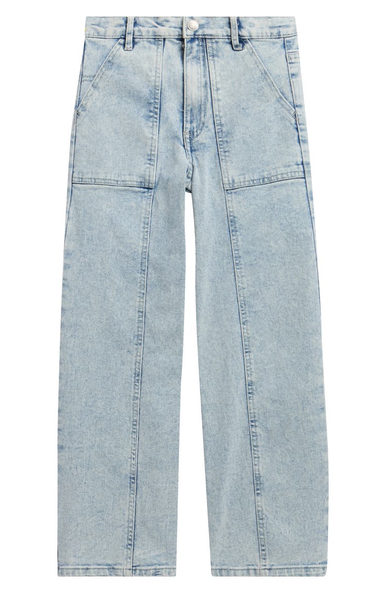 Jessica Simpson Kids' Barrel Leg Jeans, Main, color, Light Wash