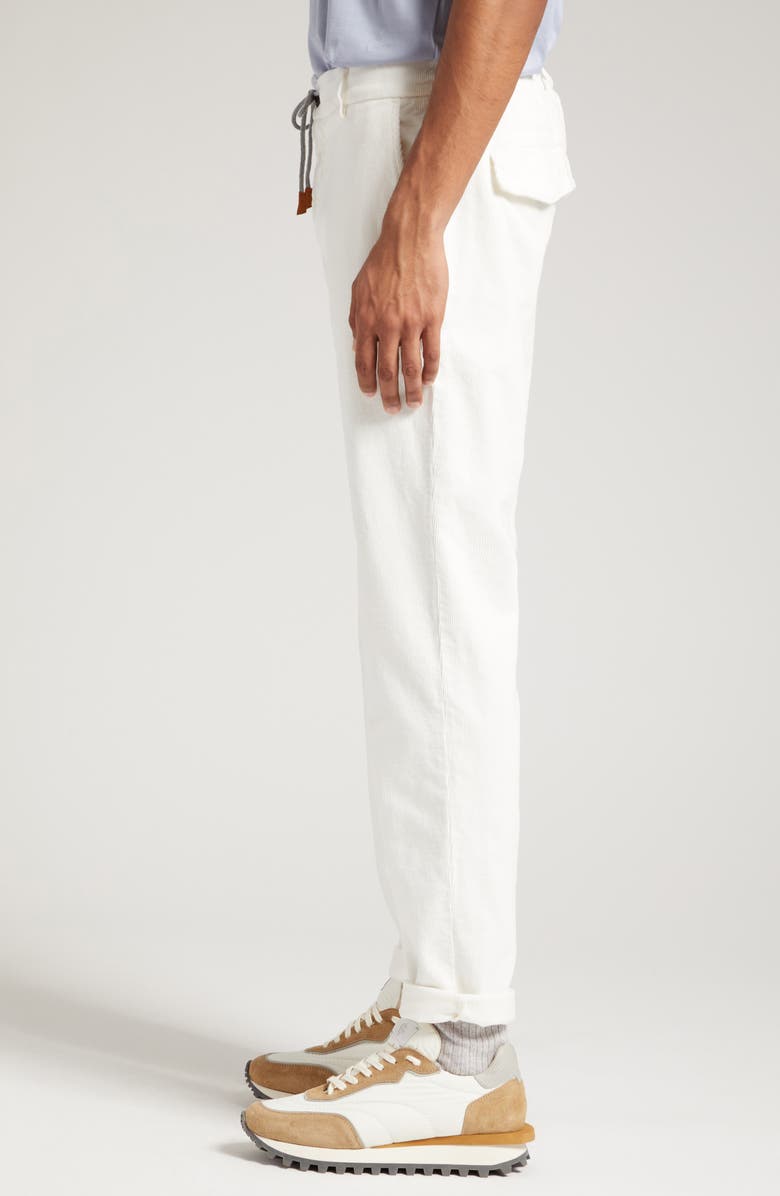 Eleventy Drawstring Waist Stretch Corduroy Pants, Alternate, color,