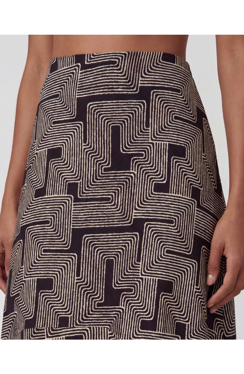 Lords of Harlech Inter Twine Womens Midi Skirt, Alternate, color, Inter Twine Black