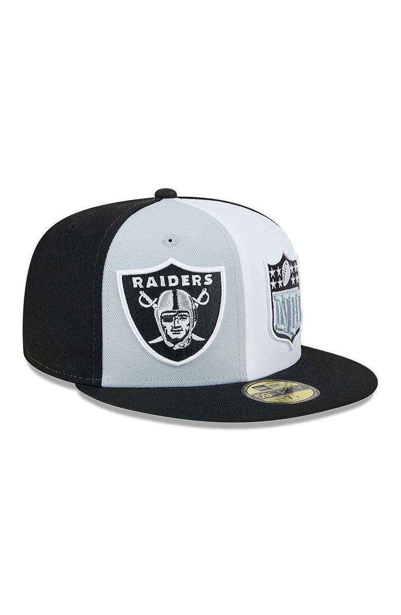 New Era Men's New Era  Gray/Black Las Vegas Raiders 2023 Sideline 59FIFTY Fitted Hat, Main, color, 
