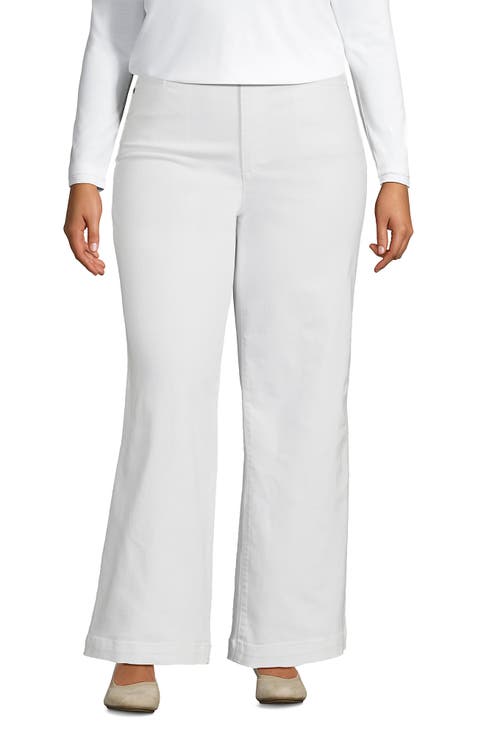 Plus Size Recycled High Rise Wide Leg Denim Jeans