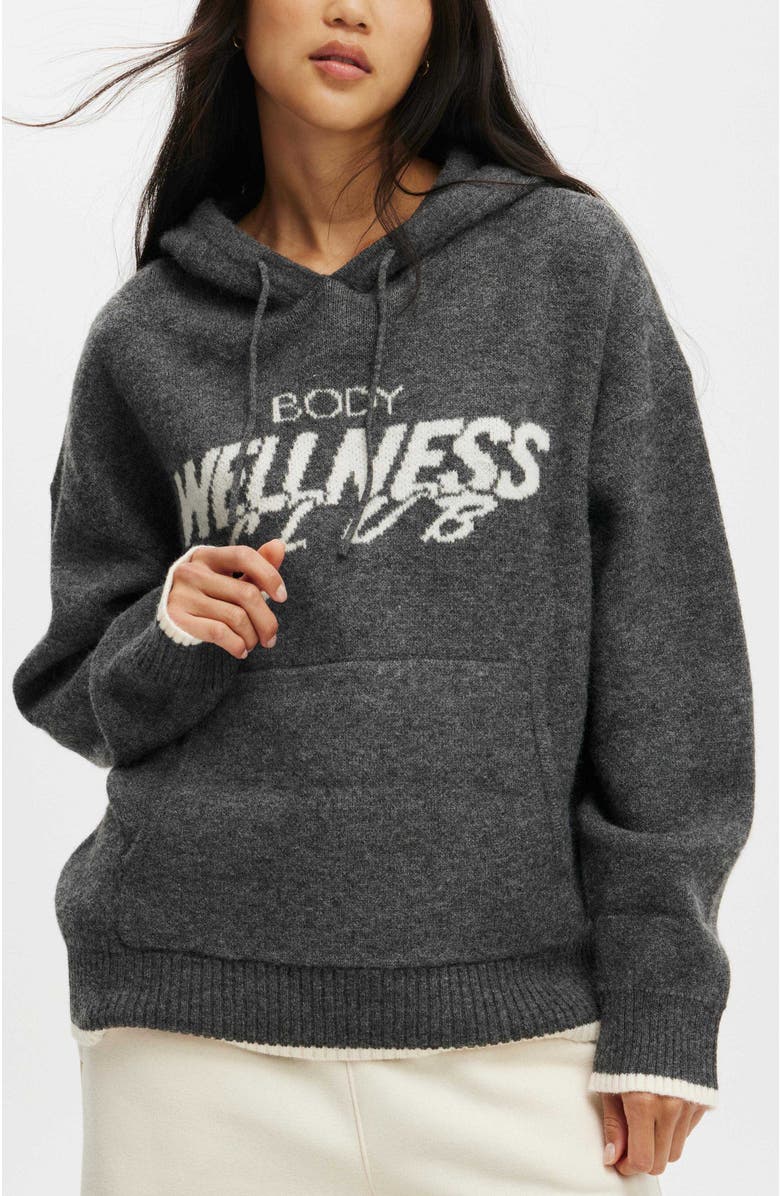 COTTON ON BODY Women's Active Knitted Premium Hoodie, Main, color,