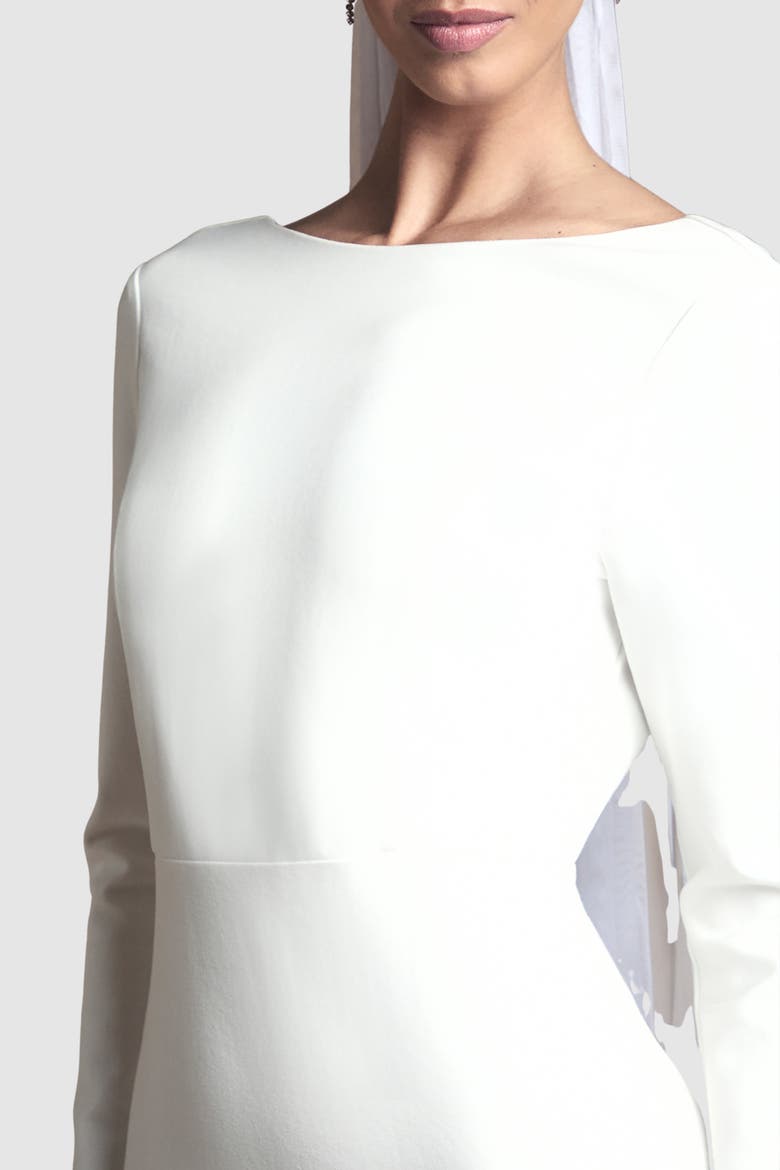 Slash Neck Maxi Dress, Alternate, color, Ivory