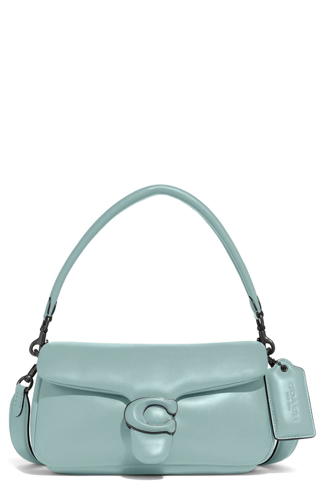 Pillow Tabby 26 Leather Shoulder Bag, Main, color, V5/ AQUA
