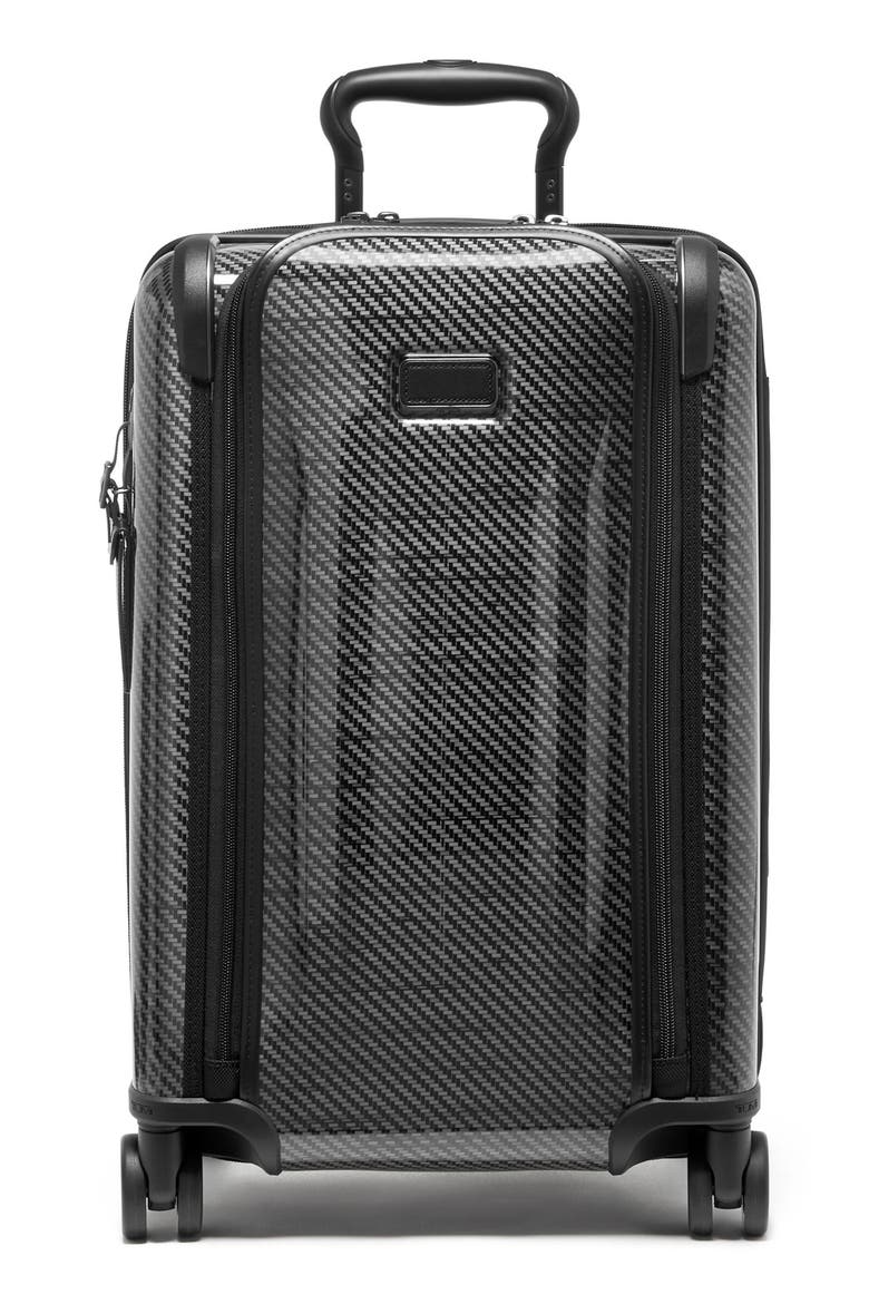 Tegra-Lite® Front Pocket Expandable Carry-On, Main, color, BLACK/ GRAPHITE
