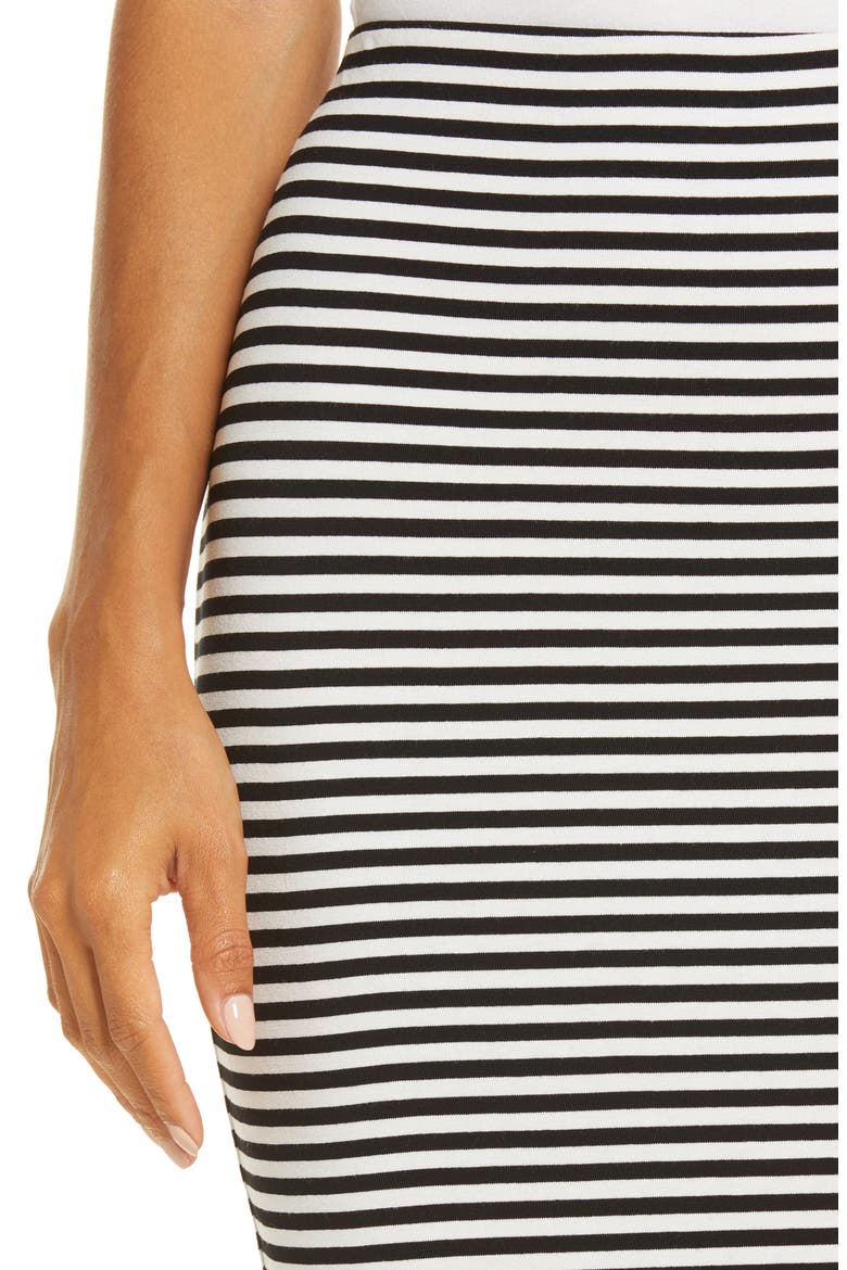 Stripe Vibrations Tube Skirt, Alternate, color, RICH BLACK