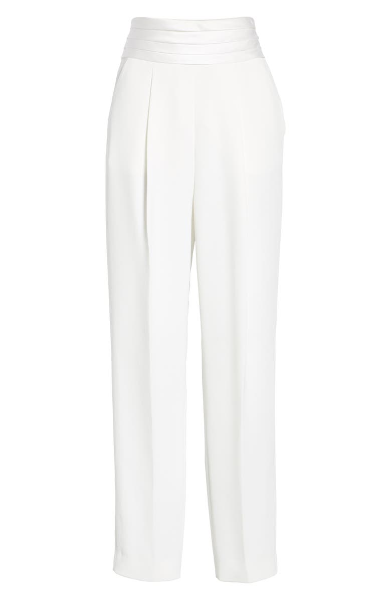 Emporio Armani Pleated Waistband Pants, Alternate, color, 