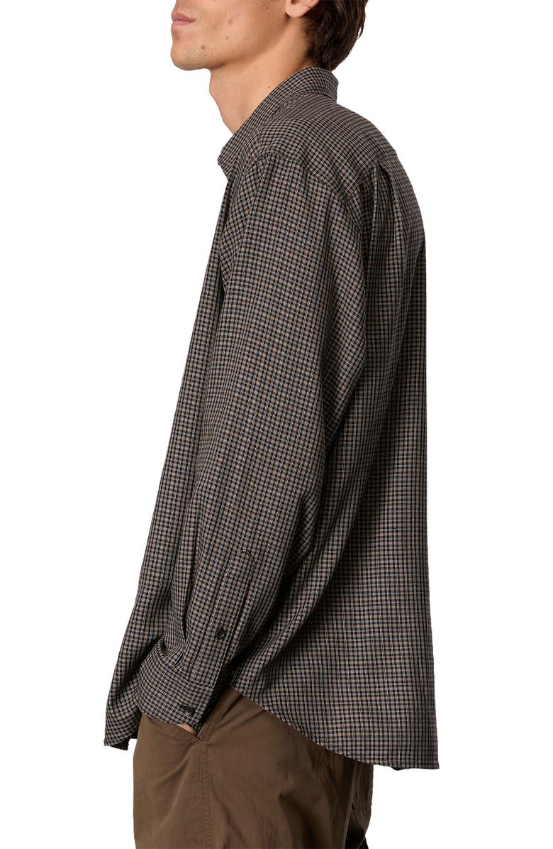 rag & bone Matthew Cotton Blend Flannel Button-Up Shirt, Alternate, color, Green Plaid
