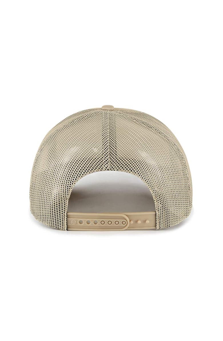 '47 Men's '47 Khaki Ohio State Buckeyes Foam Front Mesh Trucker Snapback Hat, Alternate, color, 