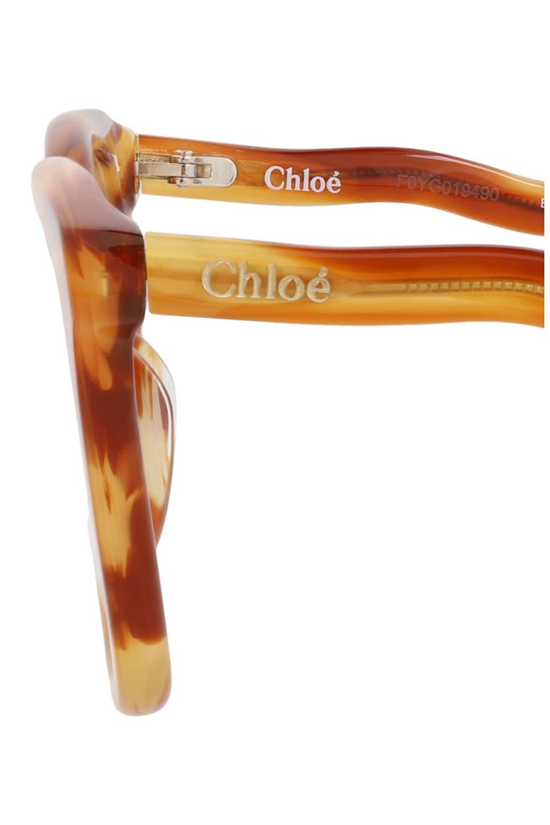 49mm Square Optical Glasses, Alternate, color, HAVANA HAVANA TRANSPARENT
