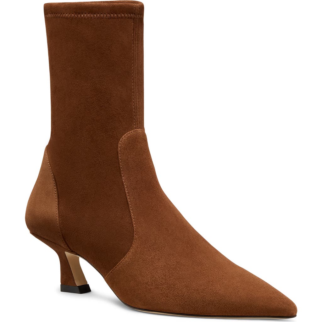 Stuart Weitzman Vinnie Bootie 50 In Brown