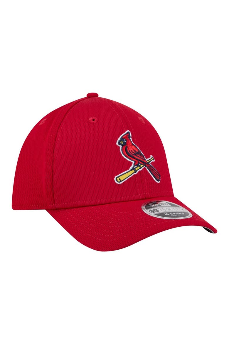 Men's New Era Red St. Louis Cardinals Dash 39THIRTY Flex Hat, Alternate, color, Red