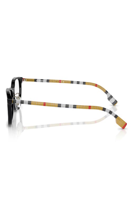 Burberry 53mm Rectangular Optical Glasses In Brown