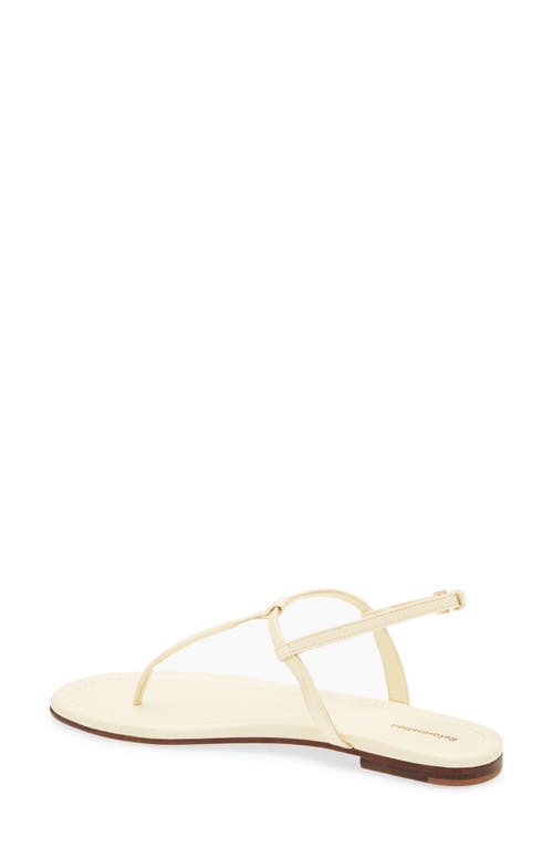 Reformation Thea T-strap Sandal In White