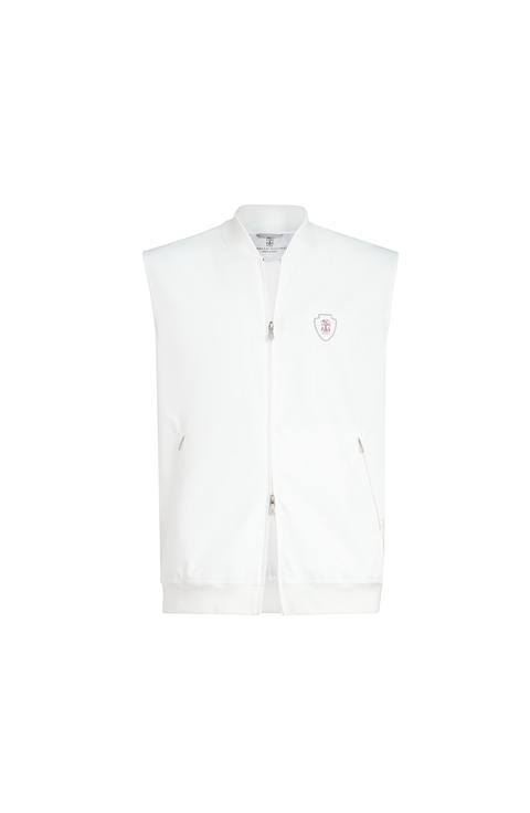 Nylon vest with logo