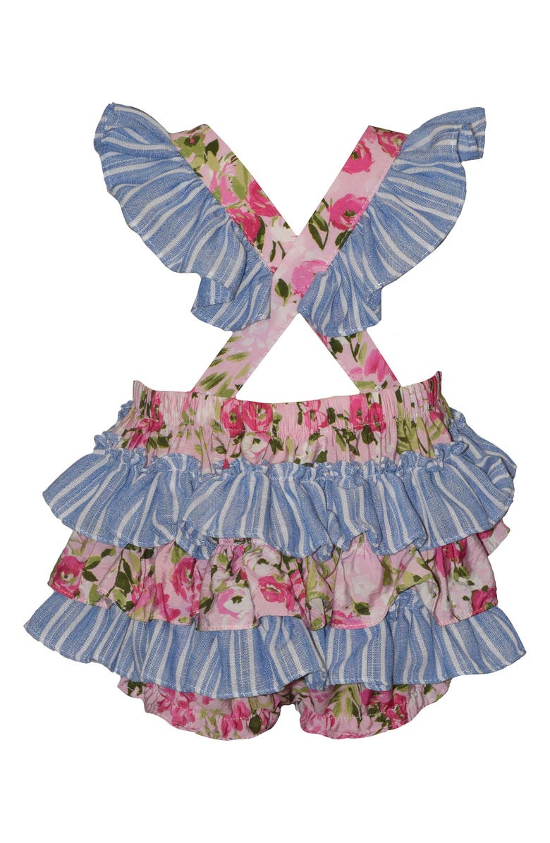 Iris & Ivy <p>Mixed Print Ruffle Bubble Romper </p>, Alternate, color, Pnk