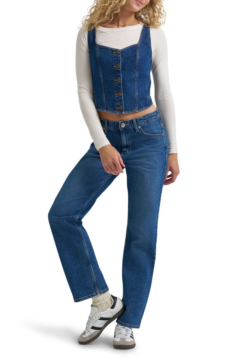 Denim Vest, Alternate, color, TALK TO ME