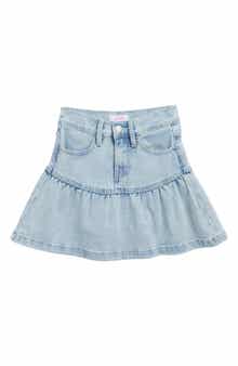 YMI Kids' Ruffle Denim Skirt