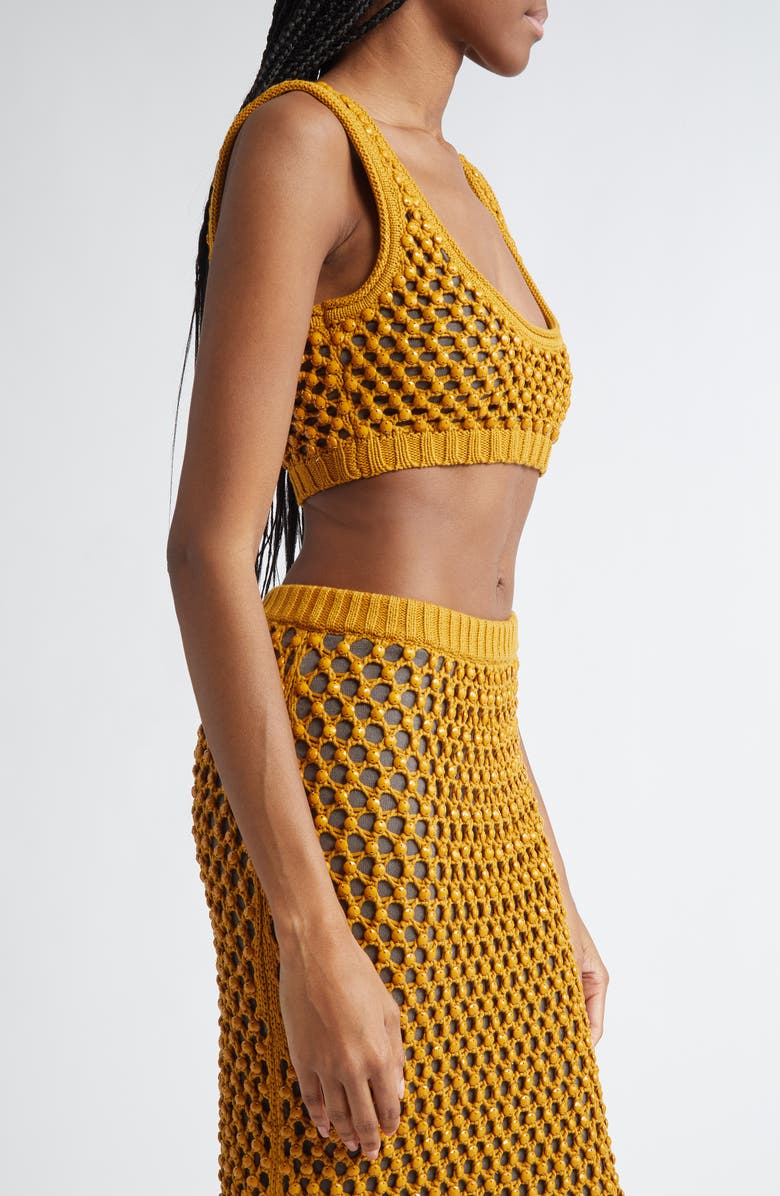 Diotima Lady Crystal Mesh Crochet Bralette, Alternate, color,