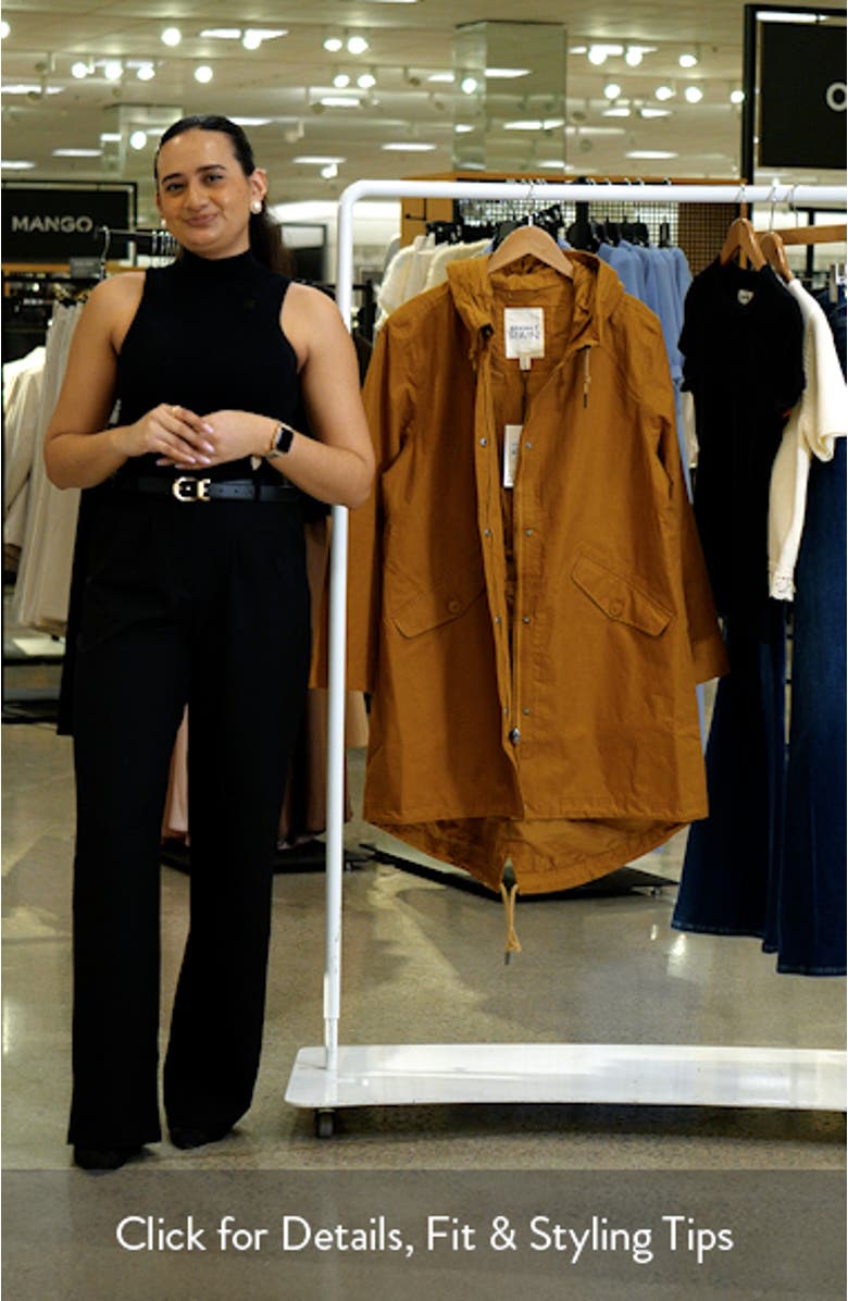 Seafaring Waterproof Linen & Organic Cotton Hooded Coat, sales video thumbnail