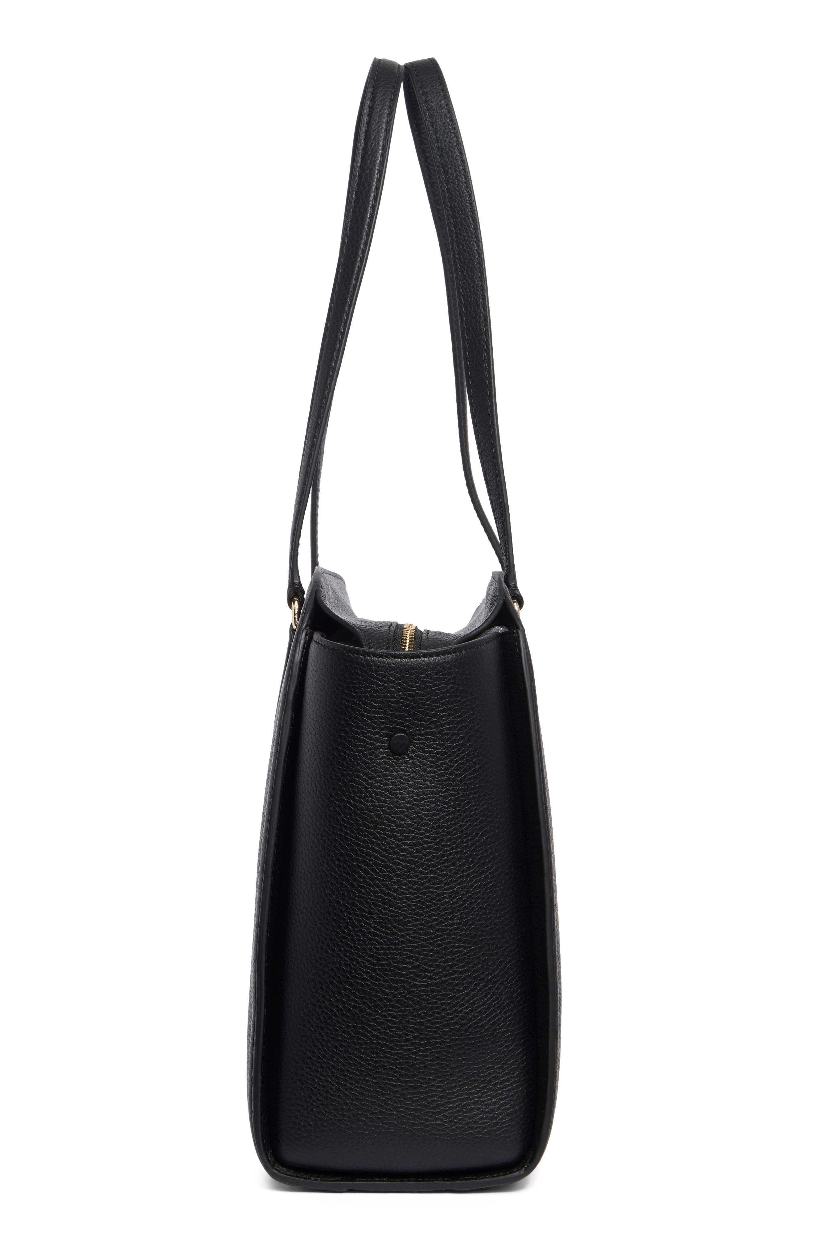 Kate Spade New York taylor pebbled leather tote, Alternate, color, Black