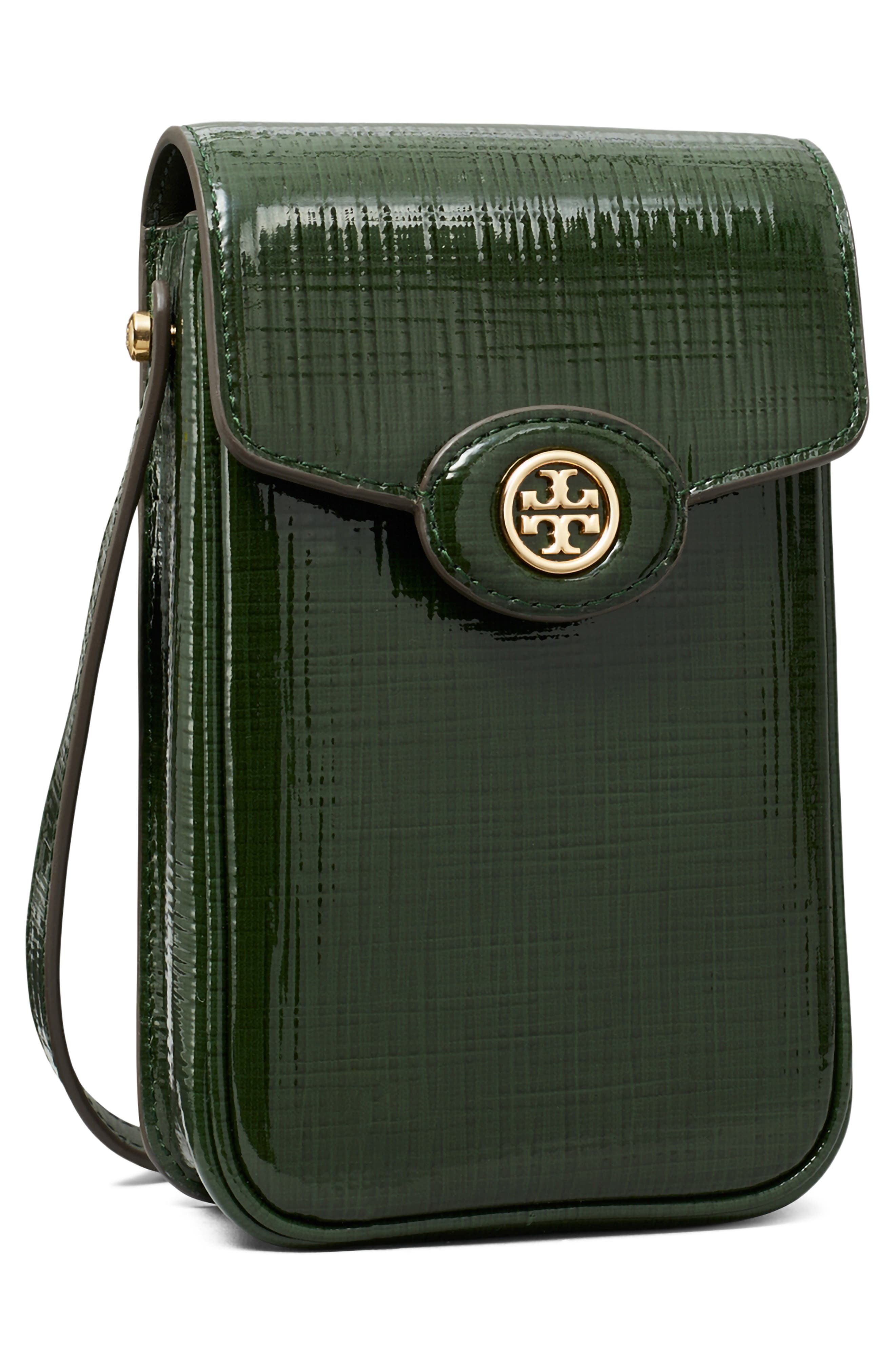 Tory Burch Robinson Leather Phone Crossbody Bag, Alternate, color, 