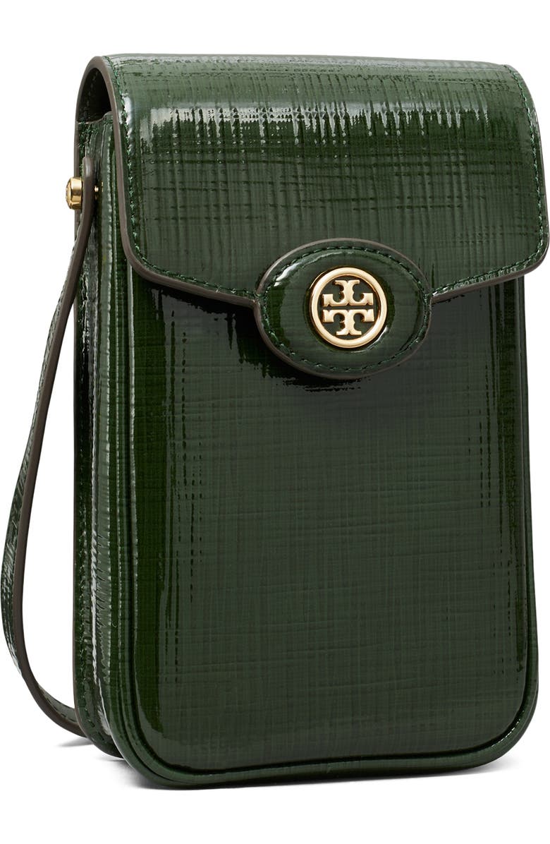 Tory Burch Robinson Leather Phone Crossbody Bag, Alternate, color,