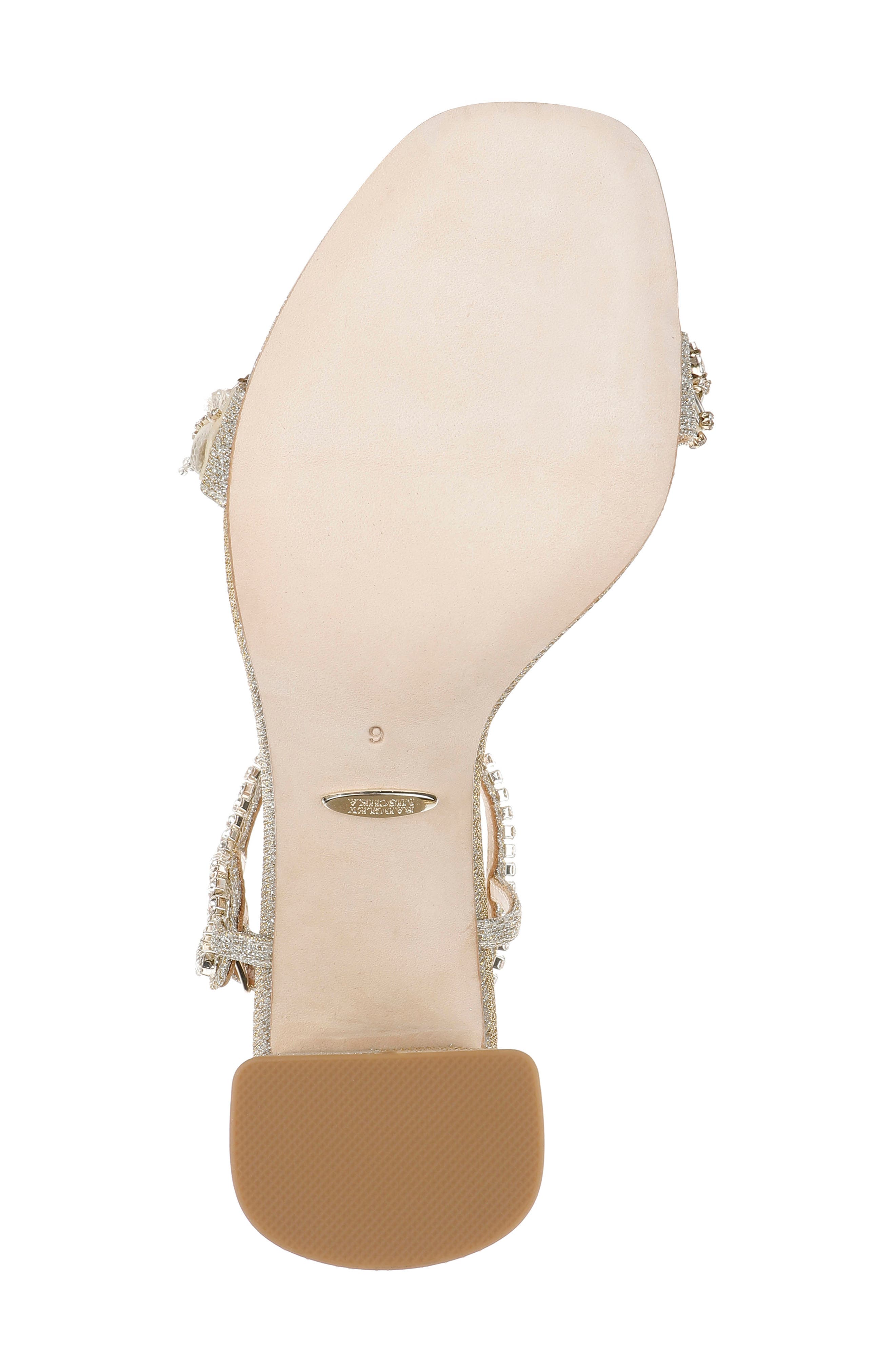 Tanisha Crystal Ankle Strap Sandal, Alternate, color, PLT TEXTL