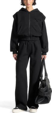 Manière De Voir Louna Wide Shoulder Zip Through Hoodie