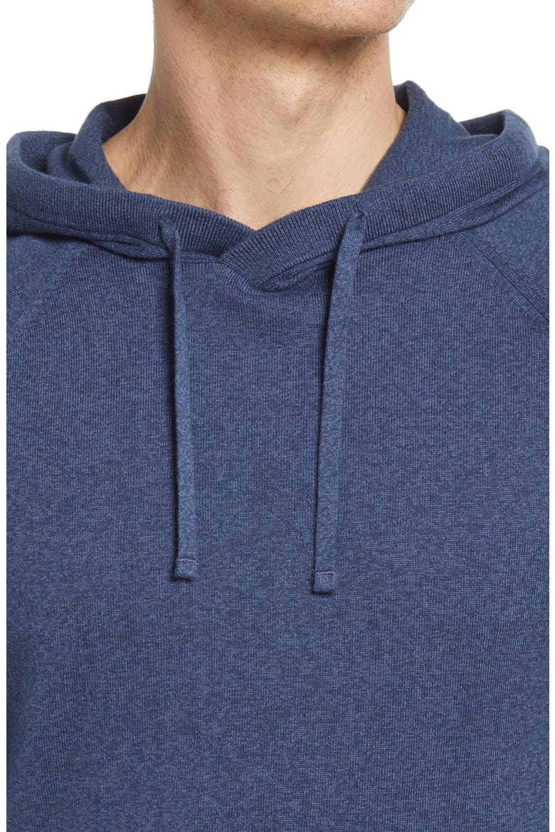 Second Skin Hooded Sweater, Alternate, color, DRESS BLUES HEATHER