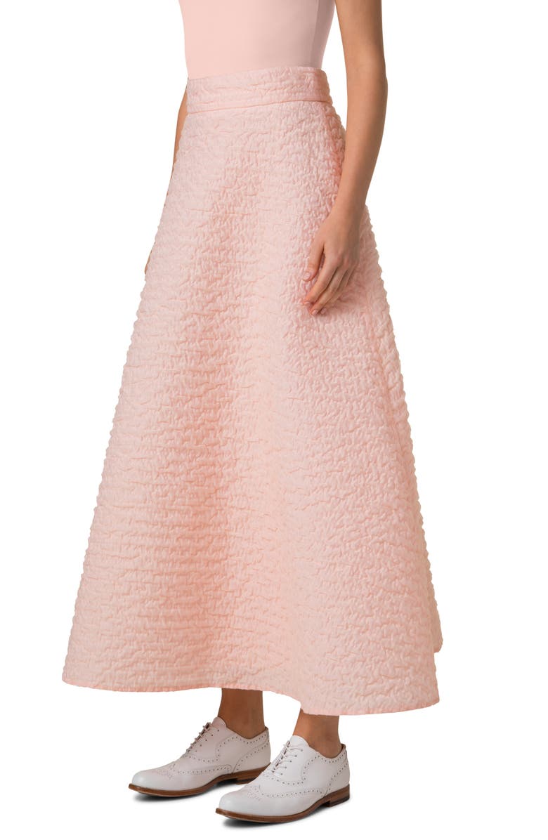 Akris Techno Organza A-Line Skirt, Main, color, 63 Peach