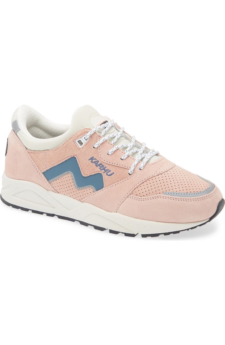 Karhu Gender Inclusive Aria 95 Sneaker, Main, color, Cameo Rose / Blue Mirage