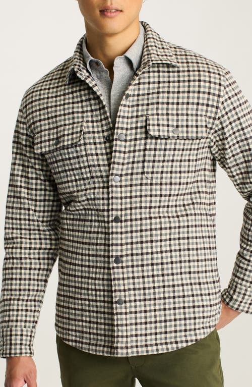 Bonobos Filled Flannel Shirt Jacket in Lake Meade Gingham V5 C4 