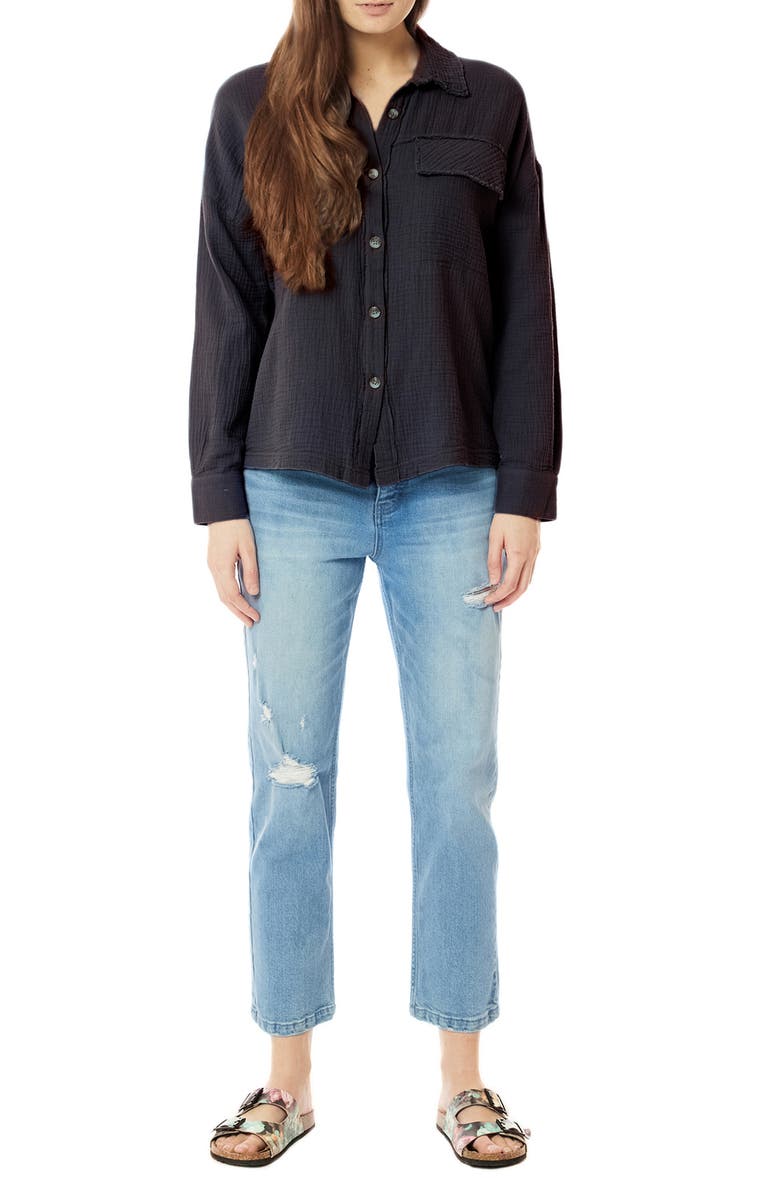 SUPPLIES BY UNIONBAY Liz Double Face Gauze Shirt, Alternate, color,