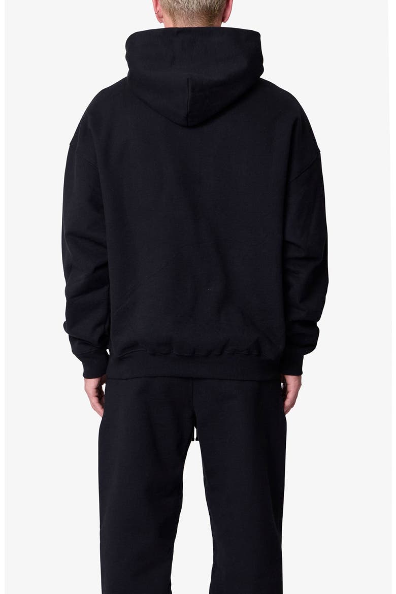 Heavy Basic Cotton Hoodie, Alternate, color, BLACK
