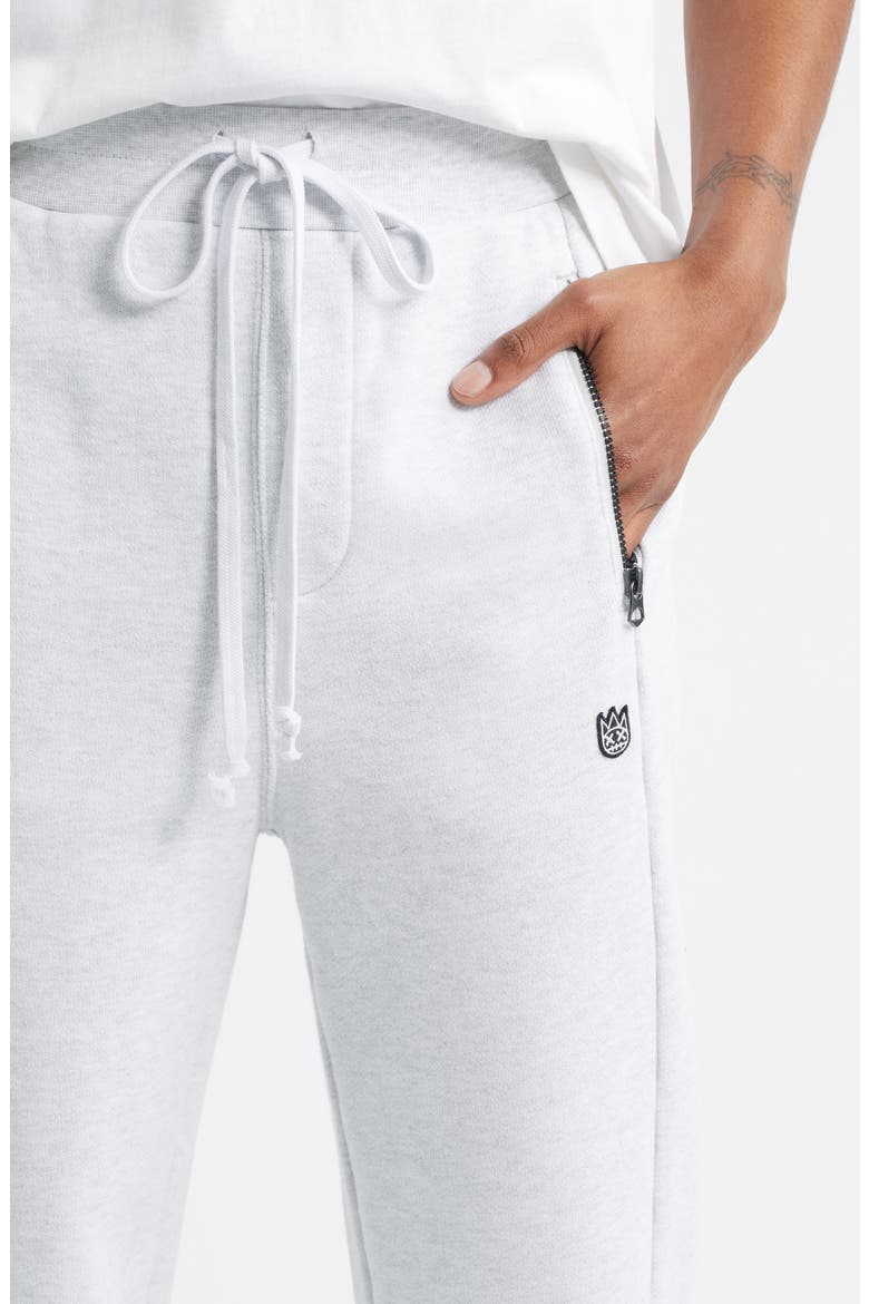 Oversize Cotton Sweatpants, Alternate, color, HEATHER GREY