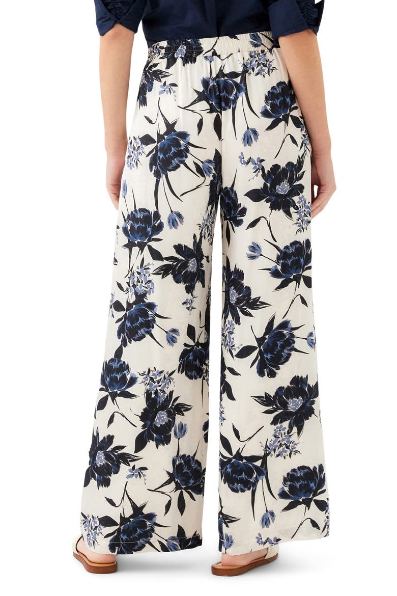 Floral Satin Wide Leg Pants, Alternate, color, PRINT