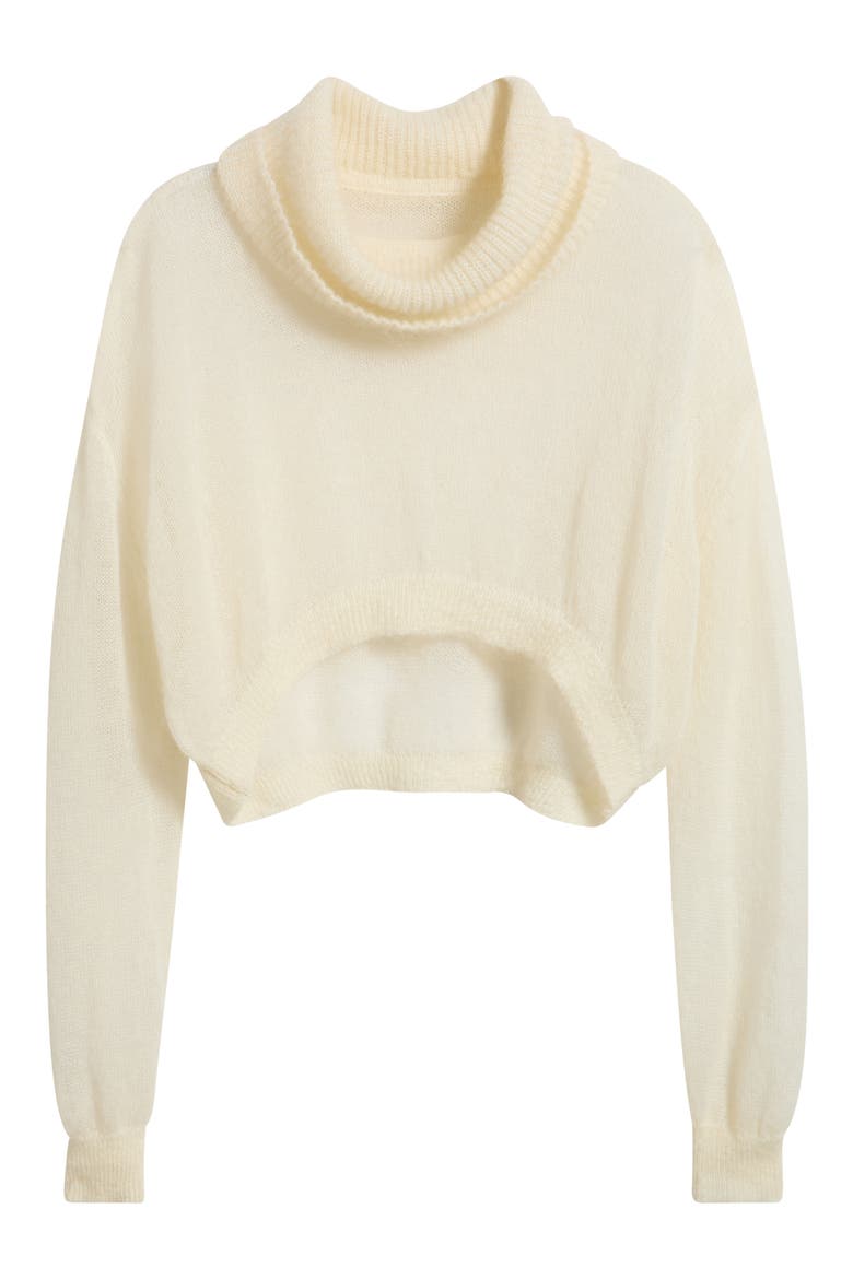 The Modella Crop Turtleneck Sweater, Alternate, color, BRULE