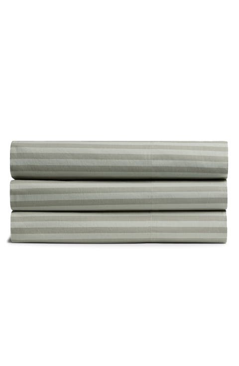 Percale Striped Top Sheet