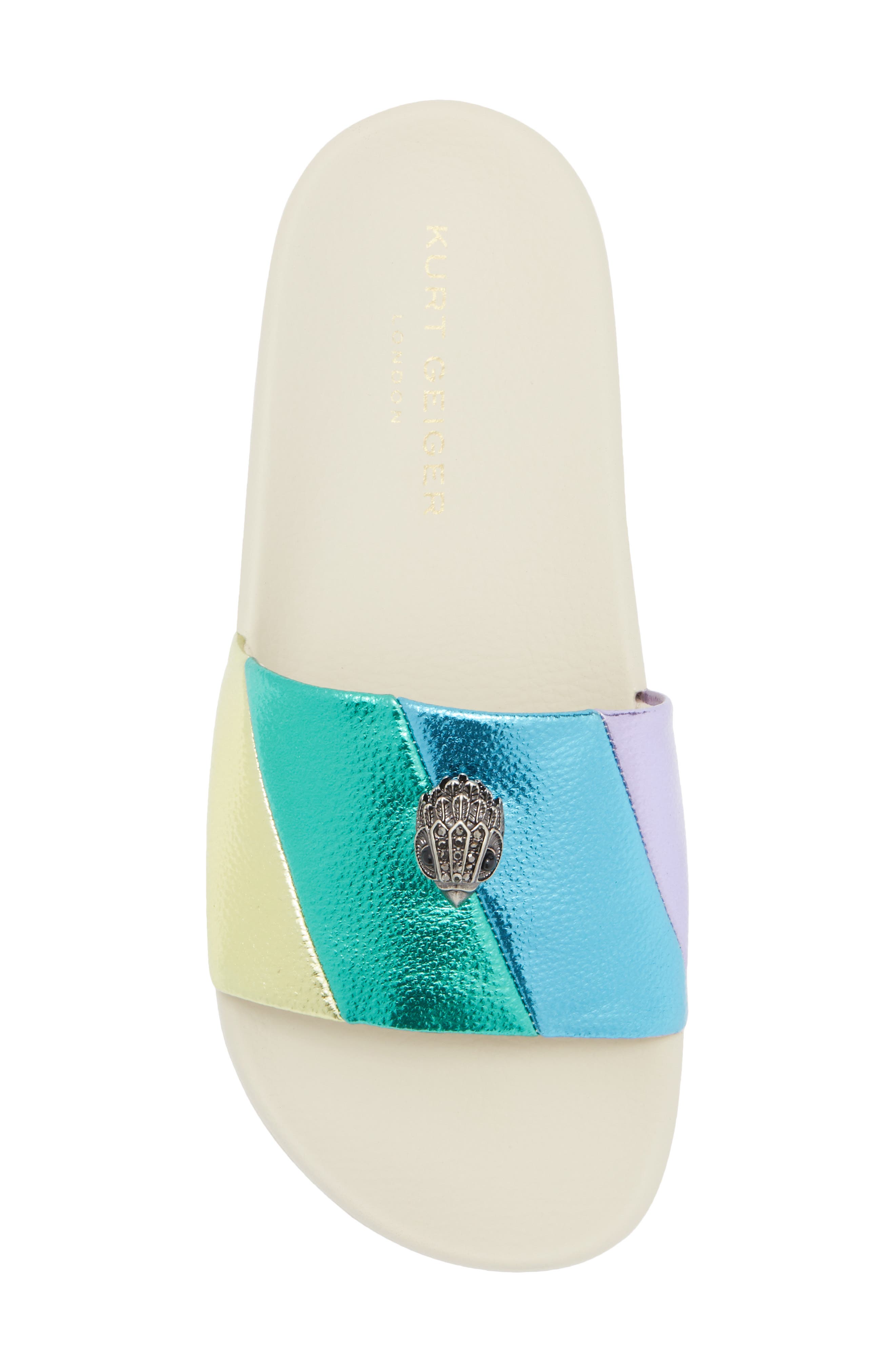 Kurt Geiger London Meena Eagle Slide Sandal, Alternate, color, 
