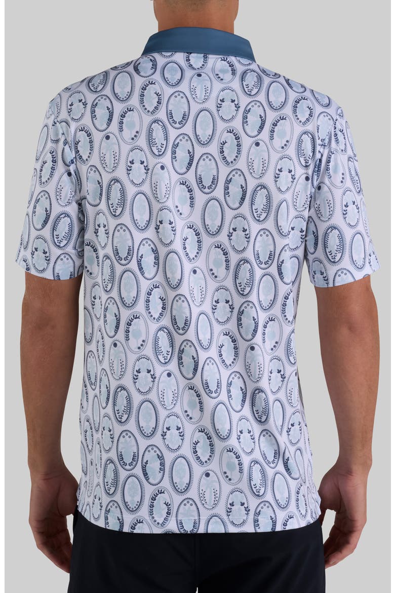 Core Club Coin Print Performance Polo, Alternate, color, CLUB COINS