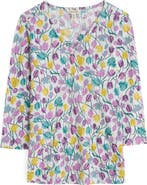 Seasalt Cornwall Gypsophilia Tulip Print Organic Cotton Top
