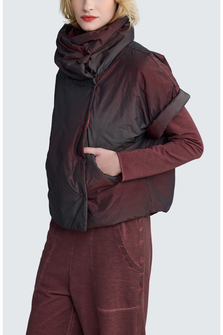 Stella Sculptural Cropped Jacket, Alternate, color, Mulberry