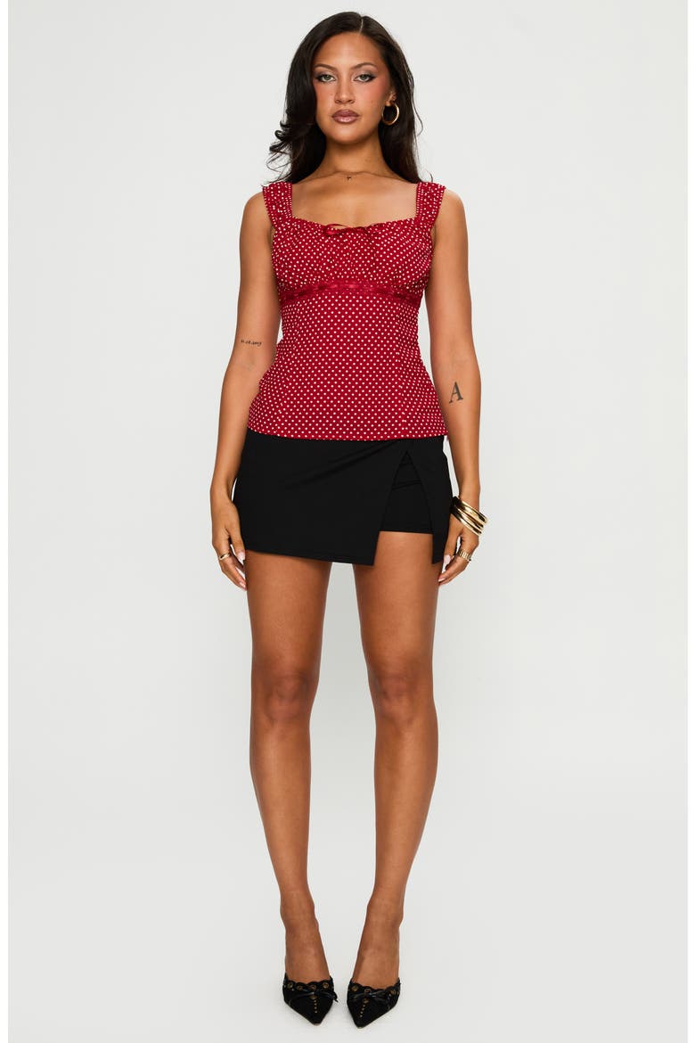 Garconne Polka Dot Top, Alternate, color, RED POLKA